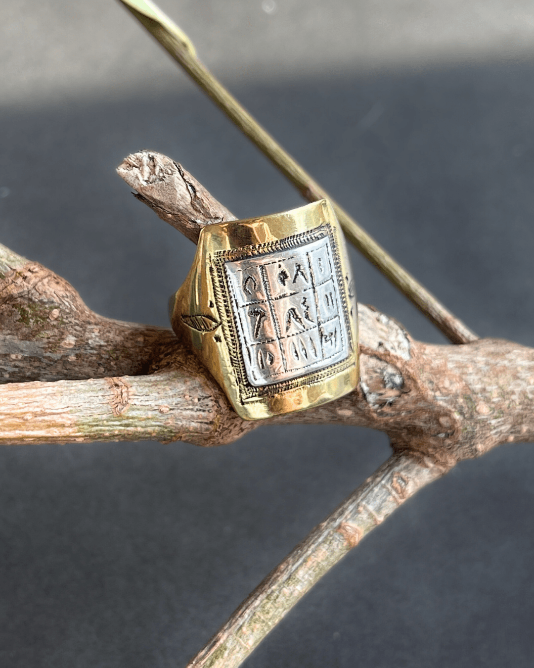 Bague Touareg en bronze et argent 925 - Ledoux Store