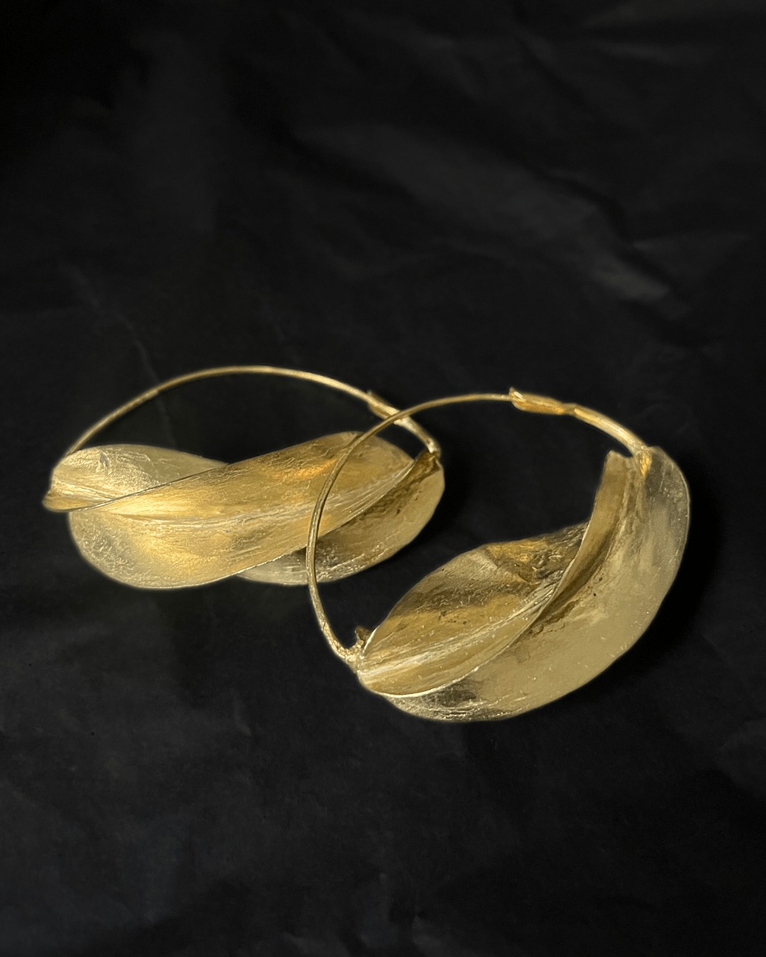 Boucles d’oreilles créoles Fulani (peulh) en bronze - Ledoux Store