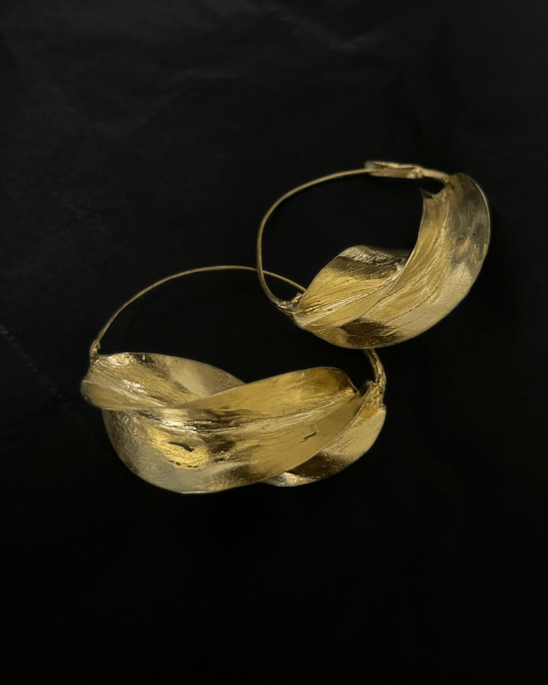 Boucles d’oreilles créoles Fulani (peulh) en bronze - Ledoux Store
