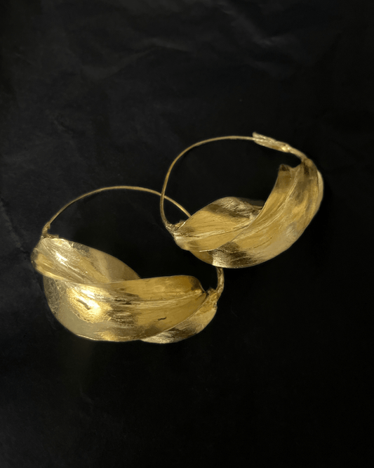 Boucles d’oreilles créoles Fulani (peulh) en bronze - Ledoux Store