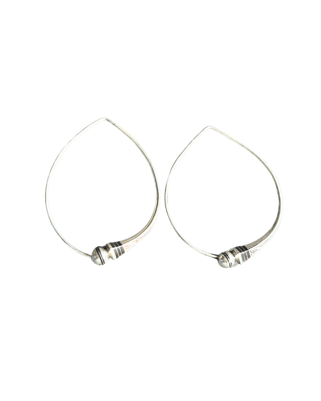 Boucles d'oreilles Touareg en argent 925 et bois d'ébène - Ledoux Store