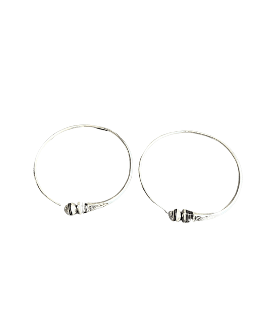 Boucles d'oreilles Touareg en argent 925 et bois d'ébène - Ledoux Store