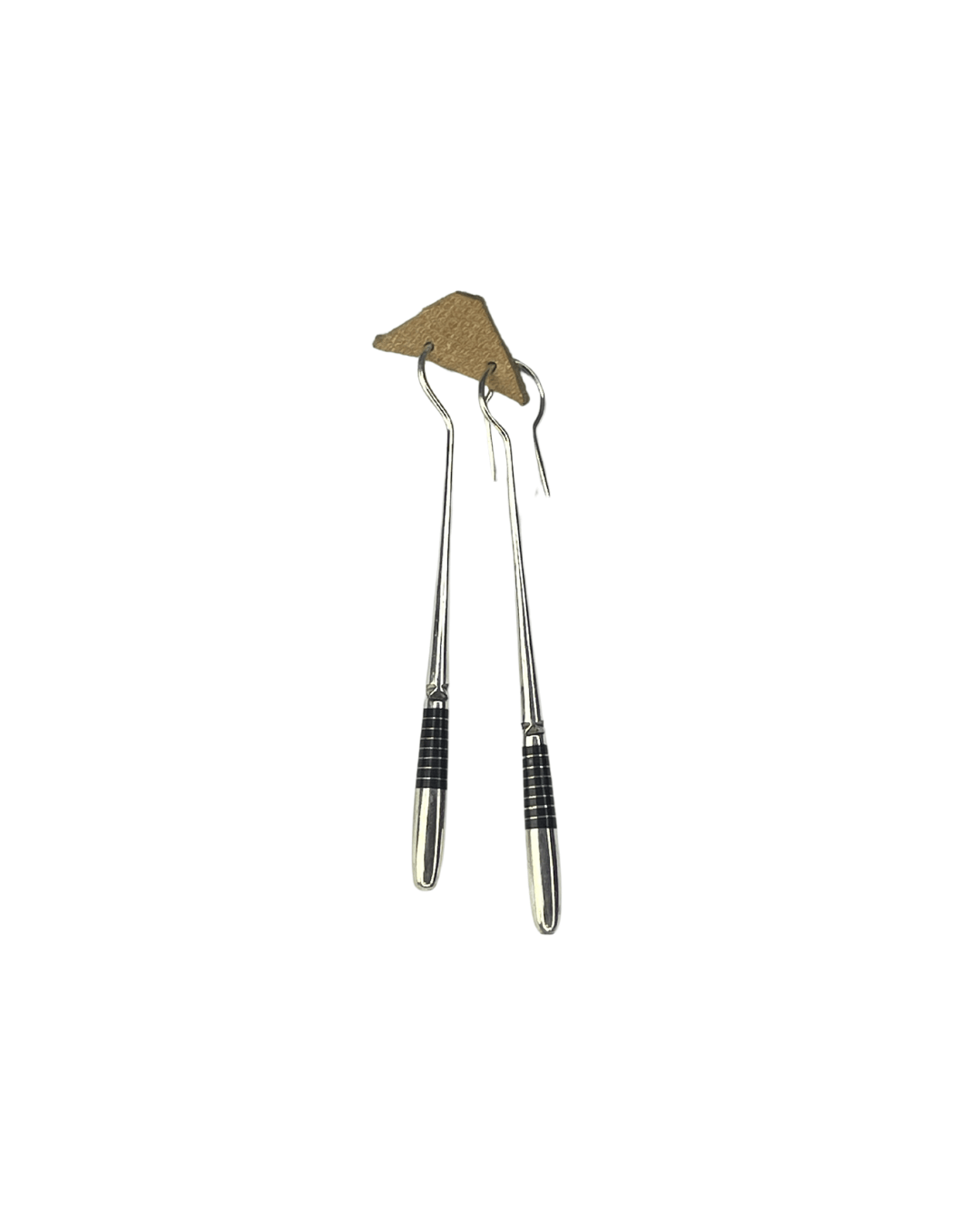 Boucles d'oreilles Touareg en argent 925 et bois d'ébène - Ledoux Store