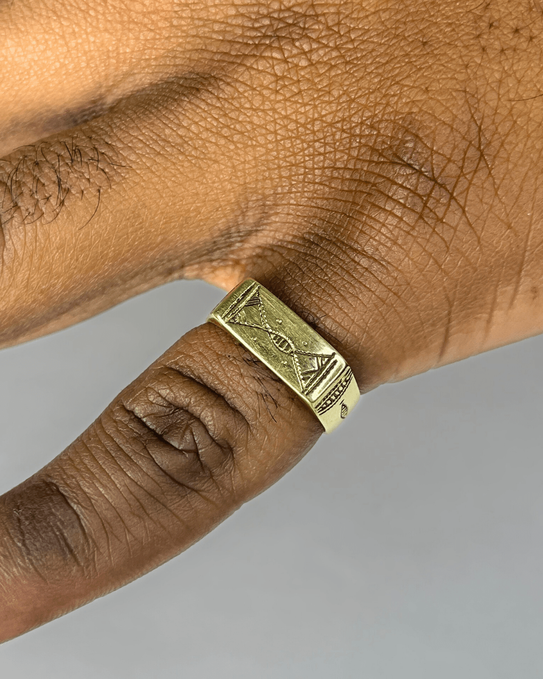 Chevalière homme - Bague Touareg en bronze - Ledoux Store