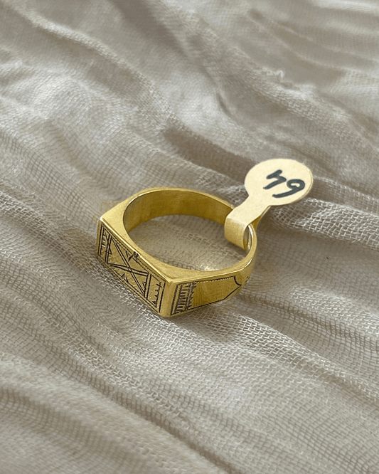 Chevalière homme - Bague Touareg en bronze - Ledoux Store