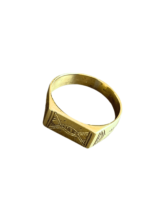 Chevalière homme - Bague Touareg en bronze - Ledoux Store