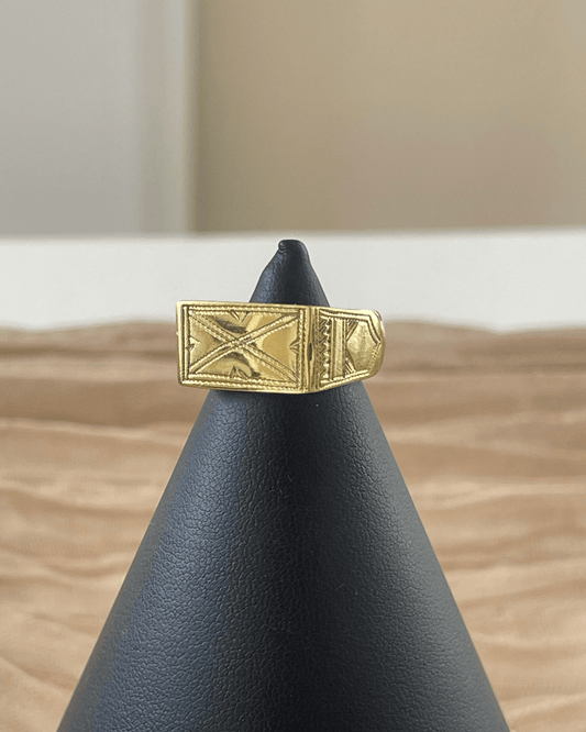 Chevalière homme - Bague Touareg en bronze - Ledoux Store
