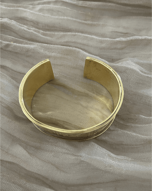 Manchette ajustable // Bracelet Touareg en bronze - Ledoux Store