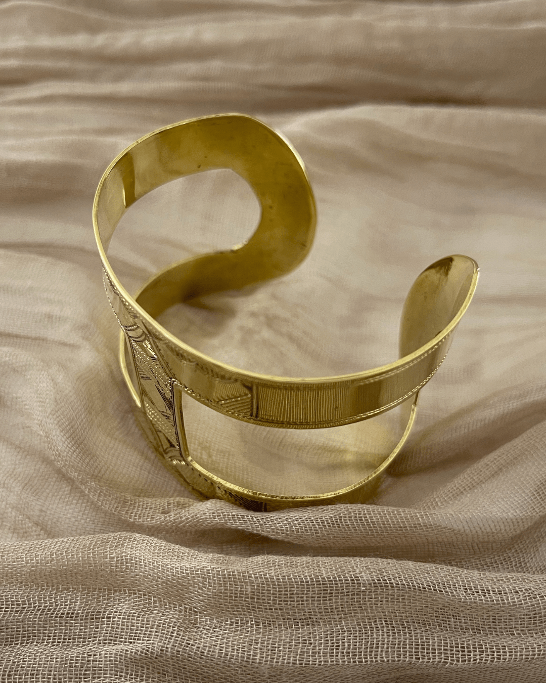 Manchette ajustable // Bracelet Touareg en bronze - Ledoux Store