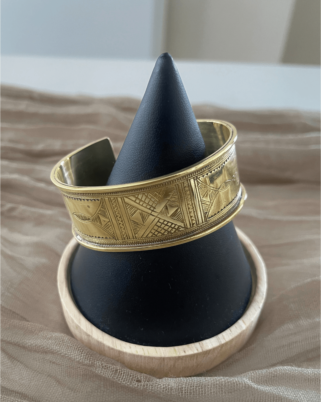Manchette ajustable // Bracelet Touareg en bronze - Ledoux Store