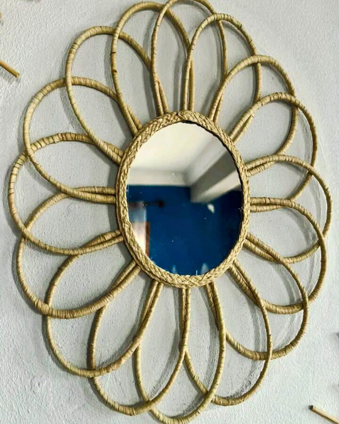 Miroir en raphia - Ledoux Store