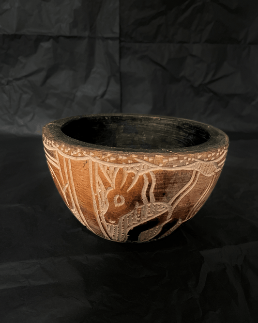 Saladier décoratif gravé en bois - Ledoux Store