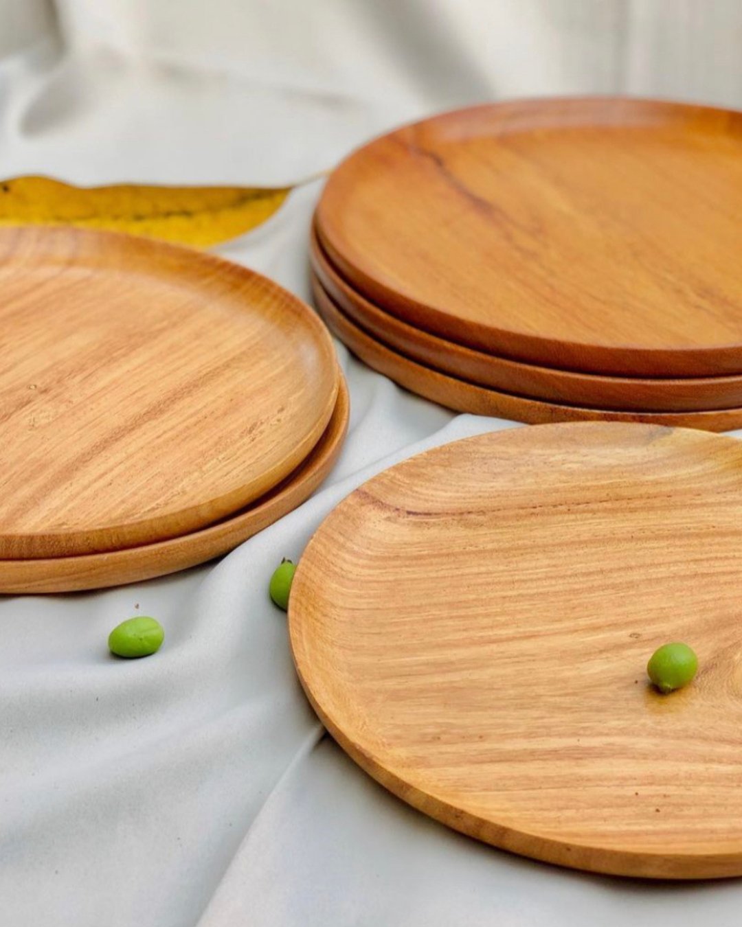 Assiettes plates en bois - Ledoux Store