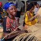 Bac à linges tressé en fibres naturelles - Bolga - Ledoux Store