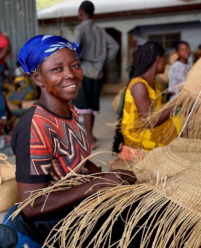 Bac à linges tressé en fibres naturelles - Bolga - Ledoux Store