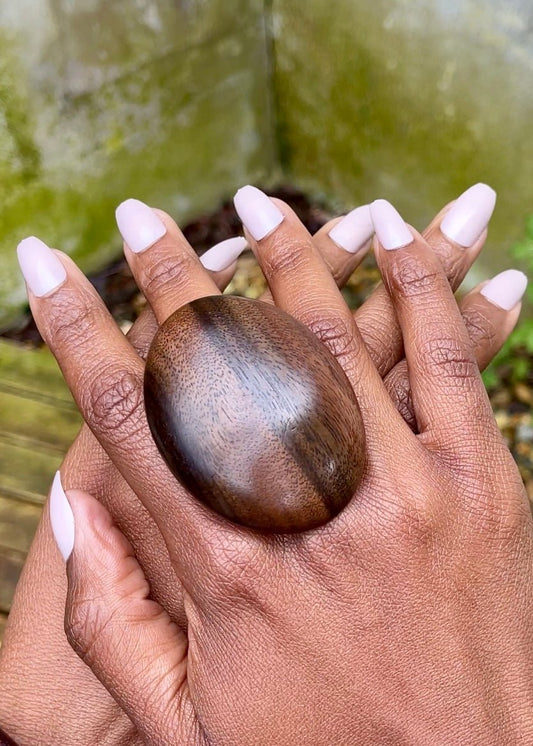 Bague en bois d'ébène - Ledoux Store