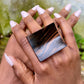 Bague en bois d'ébène marron - Fait - main au Bénin - Ledoux Store