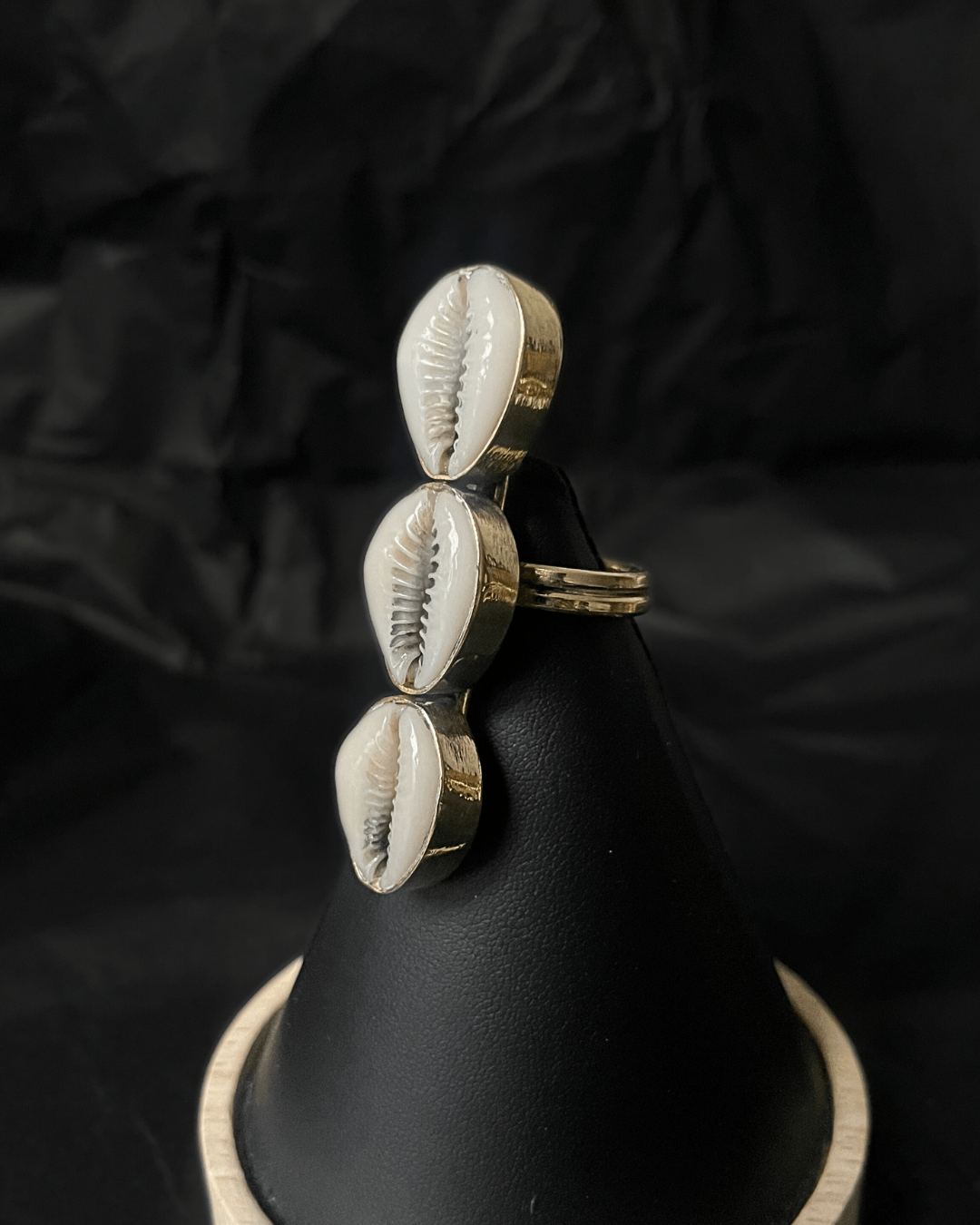 Bague en bronze et cauri - Ledoux Store