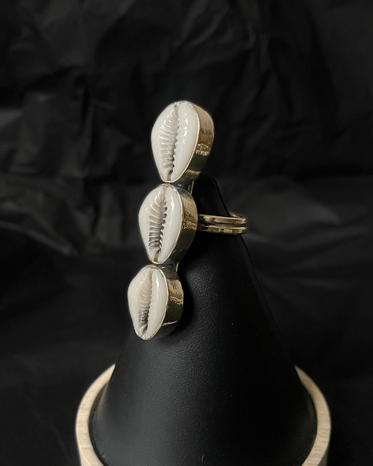 Bague en bronze et cauri - Ledoux Store