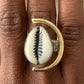 Bague en bronze et cauri - Ledoux Store