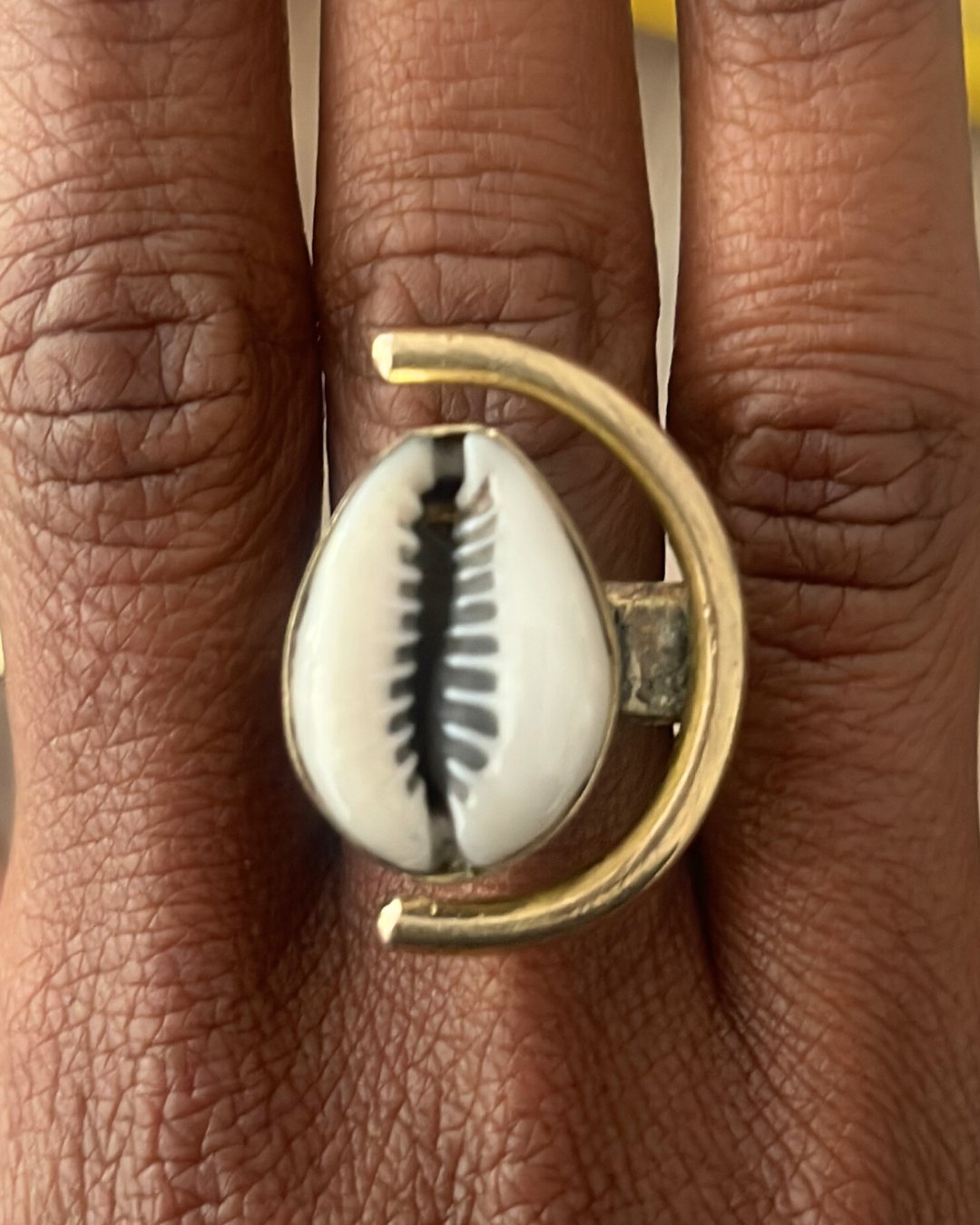 Bague en bronze et cauri - Ledoux Store