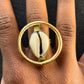 Bague en bronze et cauri - Ledoux Store