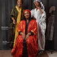 Boubou en koko dunda et aso oke / Rouge - Ledoux Store