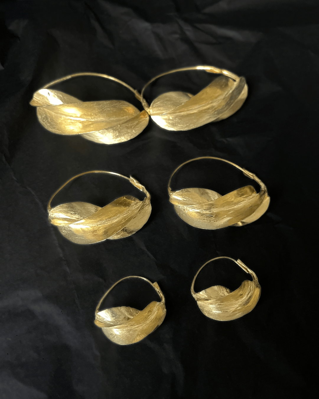 Boucles d’oreilles créoles Fulani (peulh) en bronze - Ledoux Store