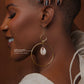 Boucles d'oreilles en laiton et cauri - Ledoux Store