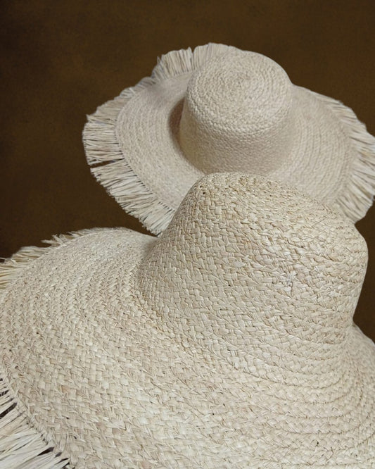 Chapeau de plage en raphia - Ledoux Store