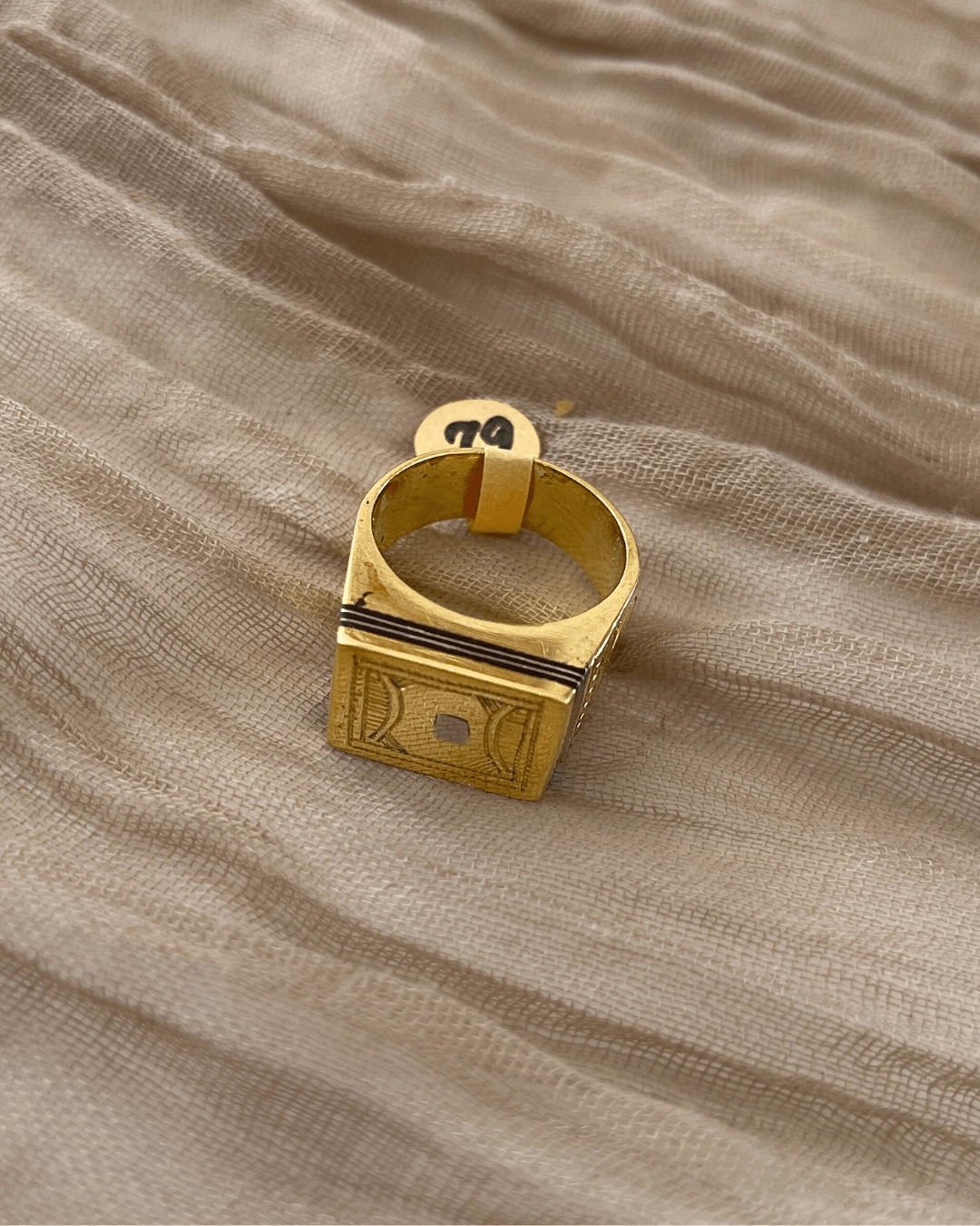 Chevalière homme - Bague Touareg en bronze - Ledoux Store