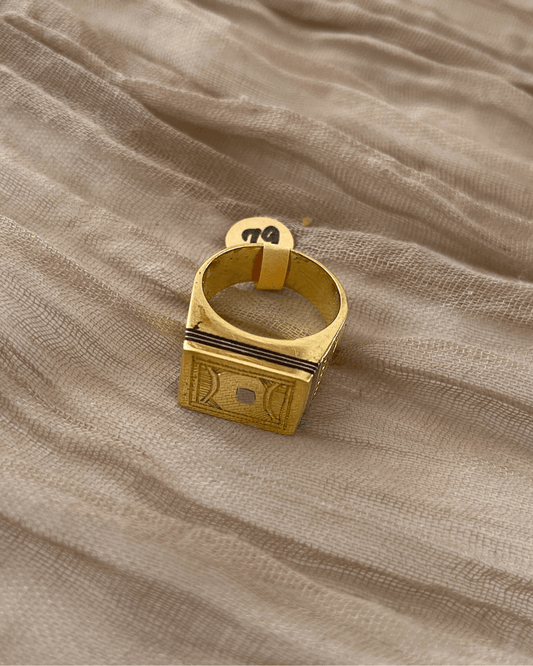 Chevalière homme - Bague Touareg en bronze - Ledoux Store