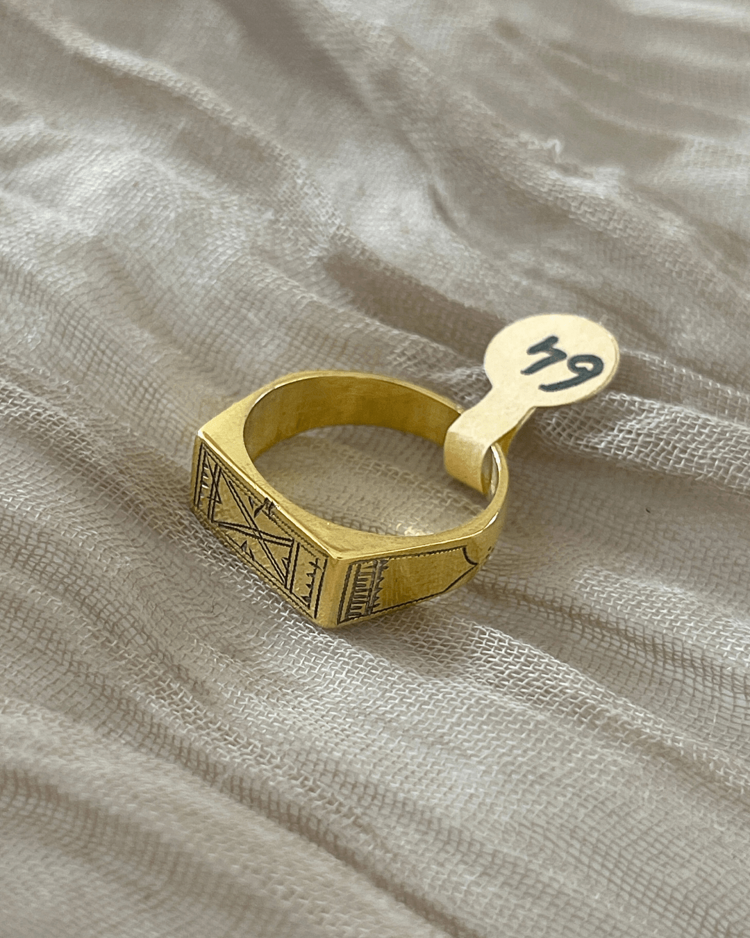 Chevalière homme - Bague Touareg en bronze - Ledoux Store