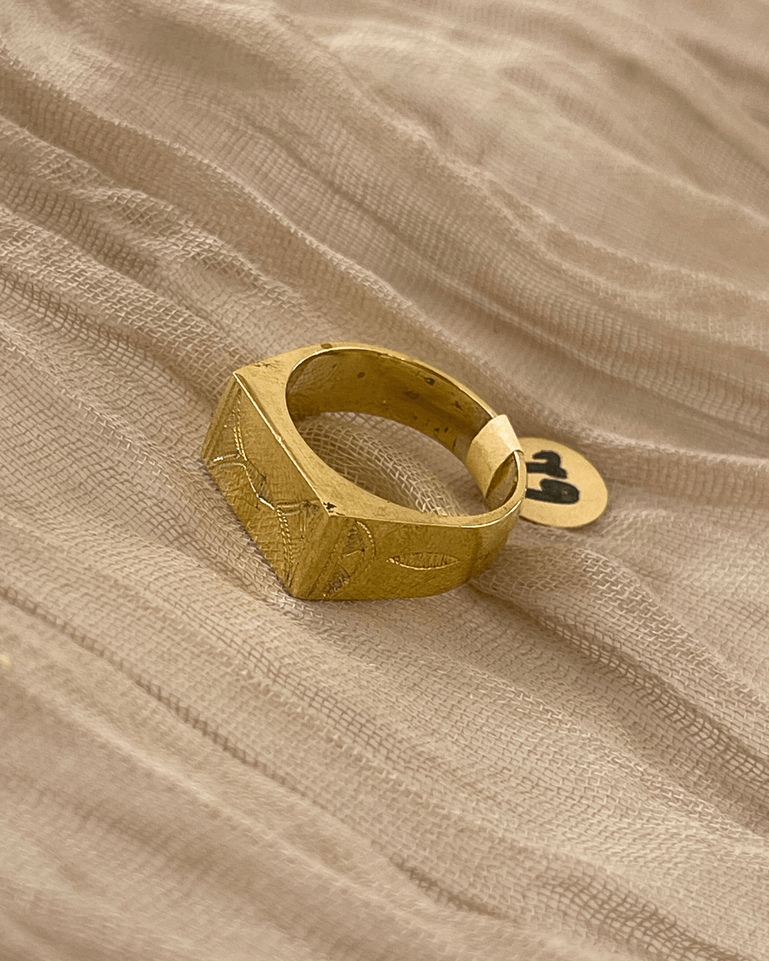 Chevalière homme - Bague Touareg en bronze - Ledoux Store