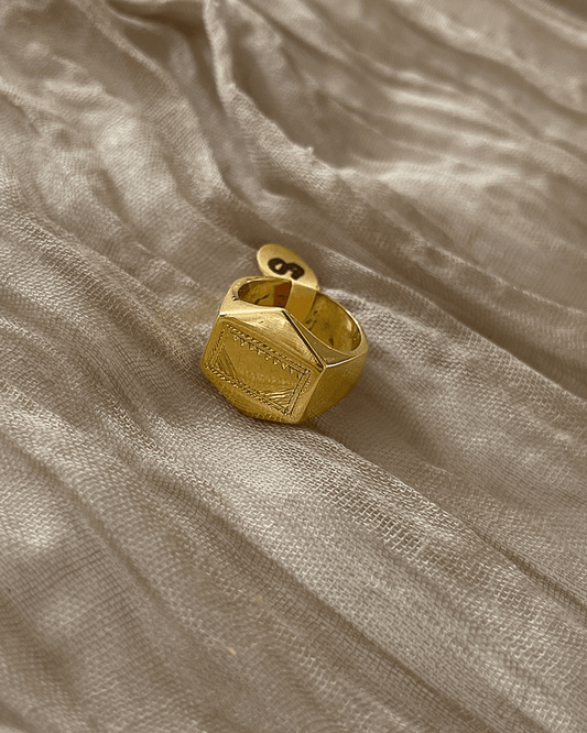 Chevalière homme - Bague Touareg en bronze - Ledoux Store