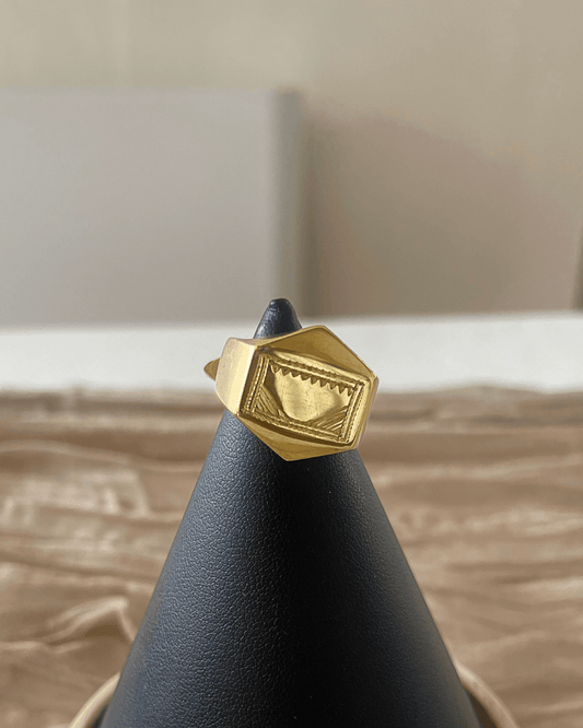 Chevalière homme - Bague Touareg en bronze - Ledoux Store