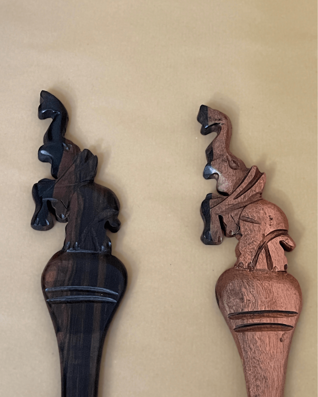 Couverts à salade en bois d'ébène - Ledoux Store