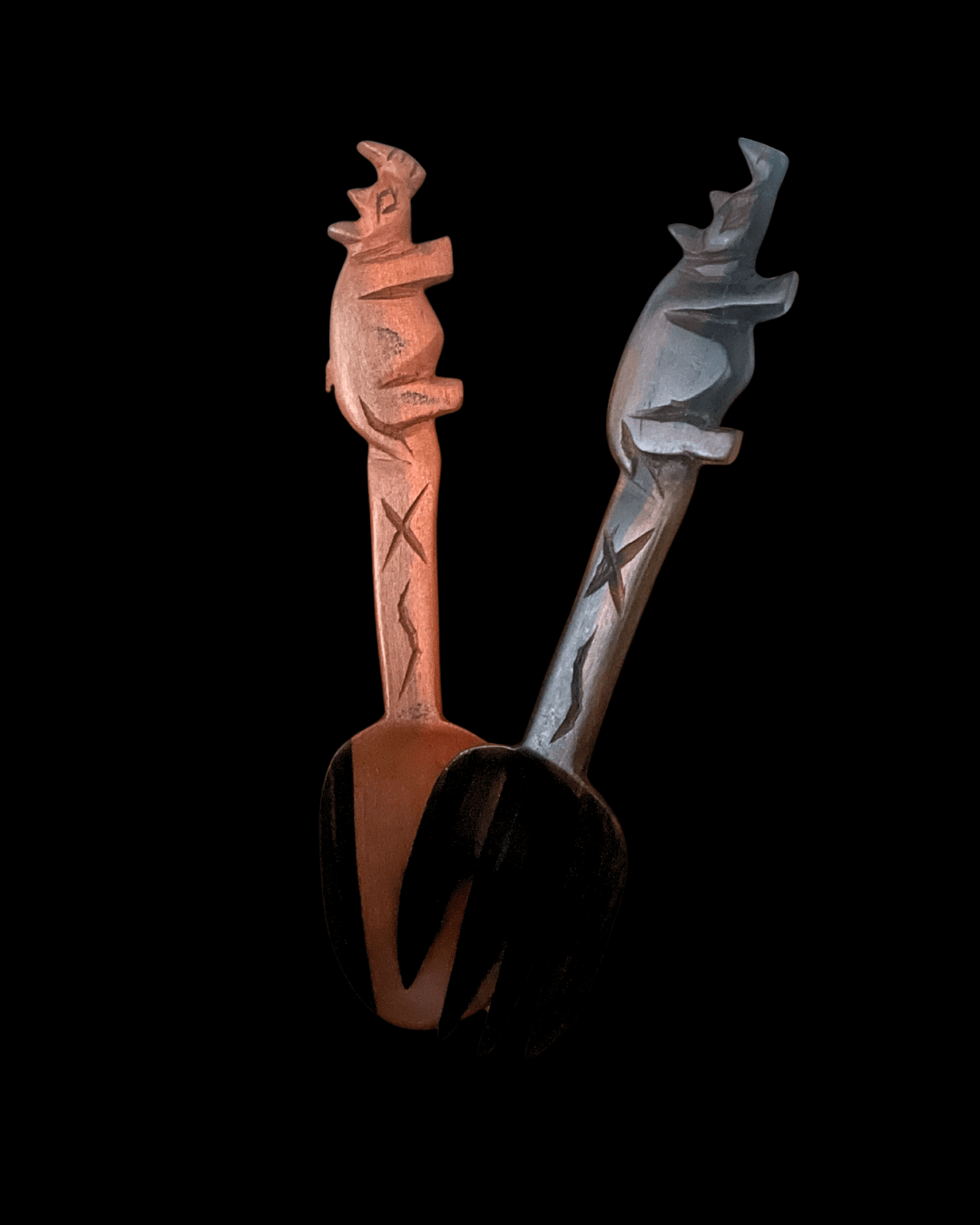 Couverts à salade en bois d'ébène - Ledoux Store