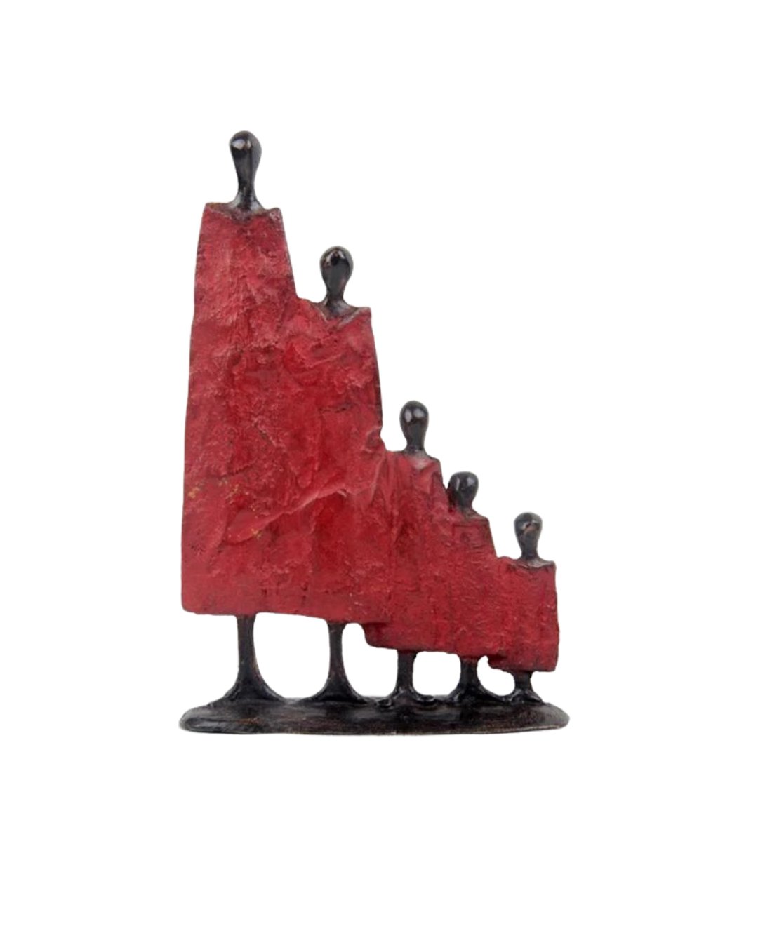 Figurine africaine en bronze - Famille / ethnie - Ledoux Store