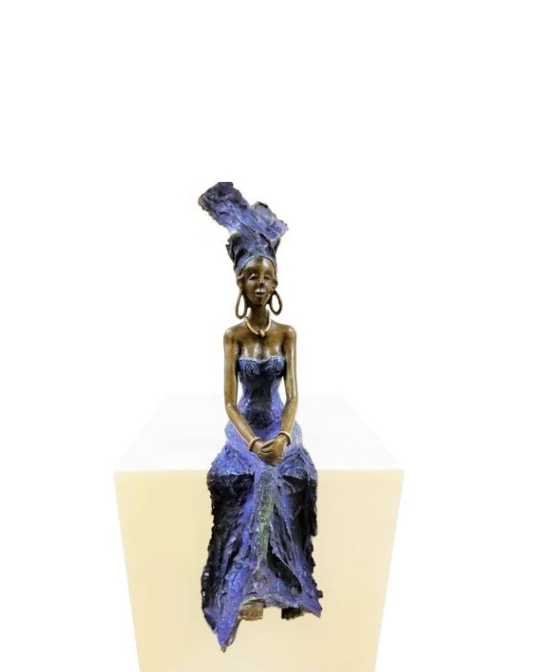 Figurine bronze - Femme africaine - Ledoux Store