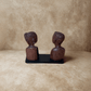 Figurine - Couple en bois d'ébène - Ledoux Store
