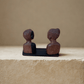Figurine - Couple en bois d'ébène - Ledoux Store