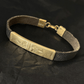 Gourmette Touareg en bronze et cuir - Ledoux Store