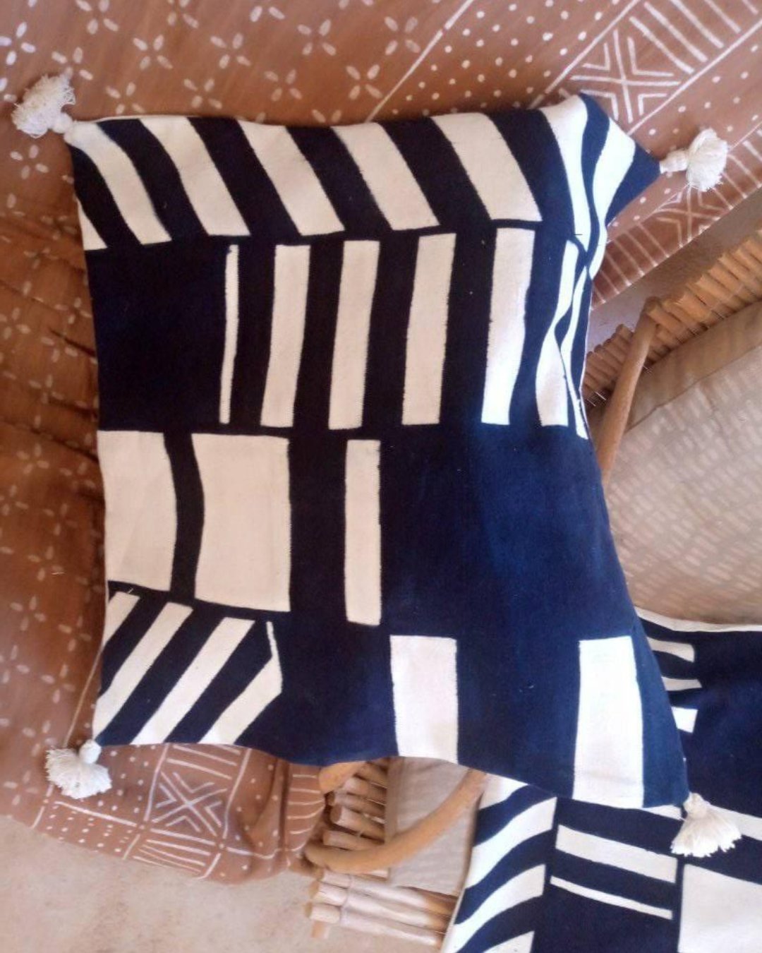 Housses de coussin fait - main en bogolan - Ledoux Store