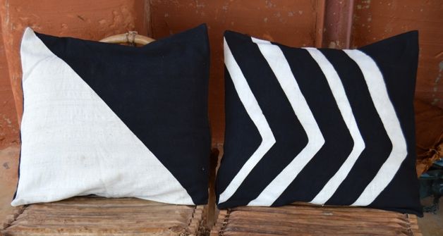 Housses de coussin fait - main en bogolan - Ledoux Store