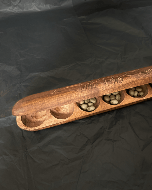 Jeu d'awalé sculpté à la main - Ledoux Store