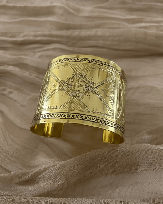 Manchette ajustable // Bracelet Touareg en bronze - Ledoux Store