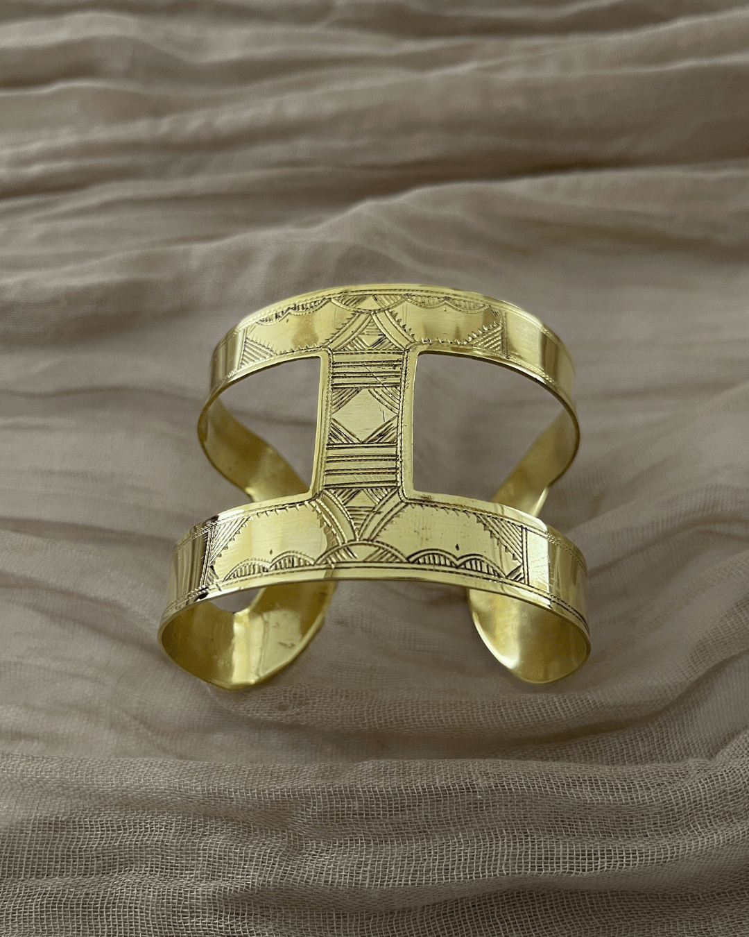 Manchette ajustable // Bracelet Touareg en bronze - Ledoux Store