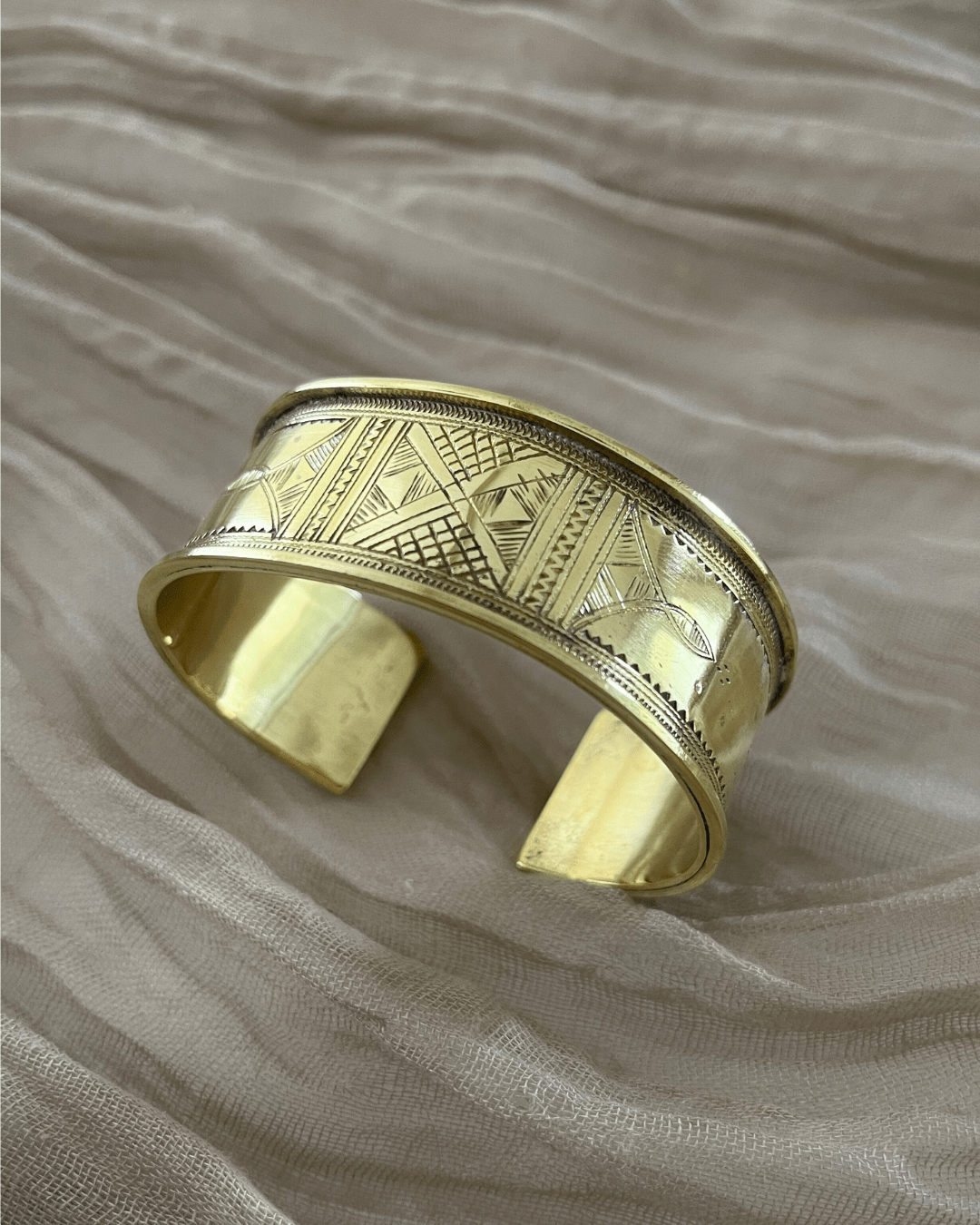 Manchette ajustable // Bracelet Touareg en bronze - Ledoux Store