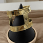 Manchette ajustable // Bracelet Touareg en bronze - Ledoux Store